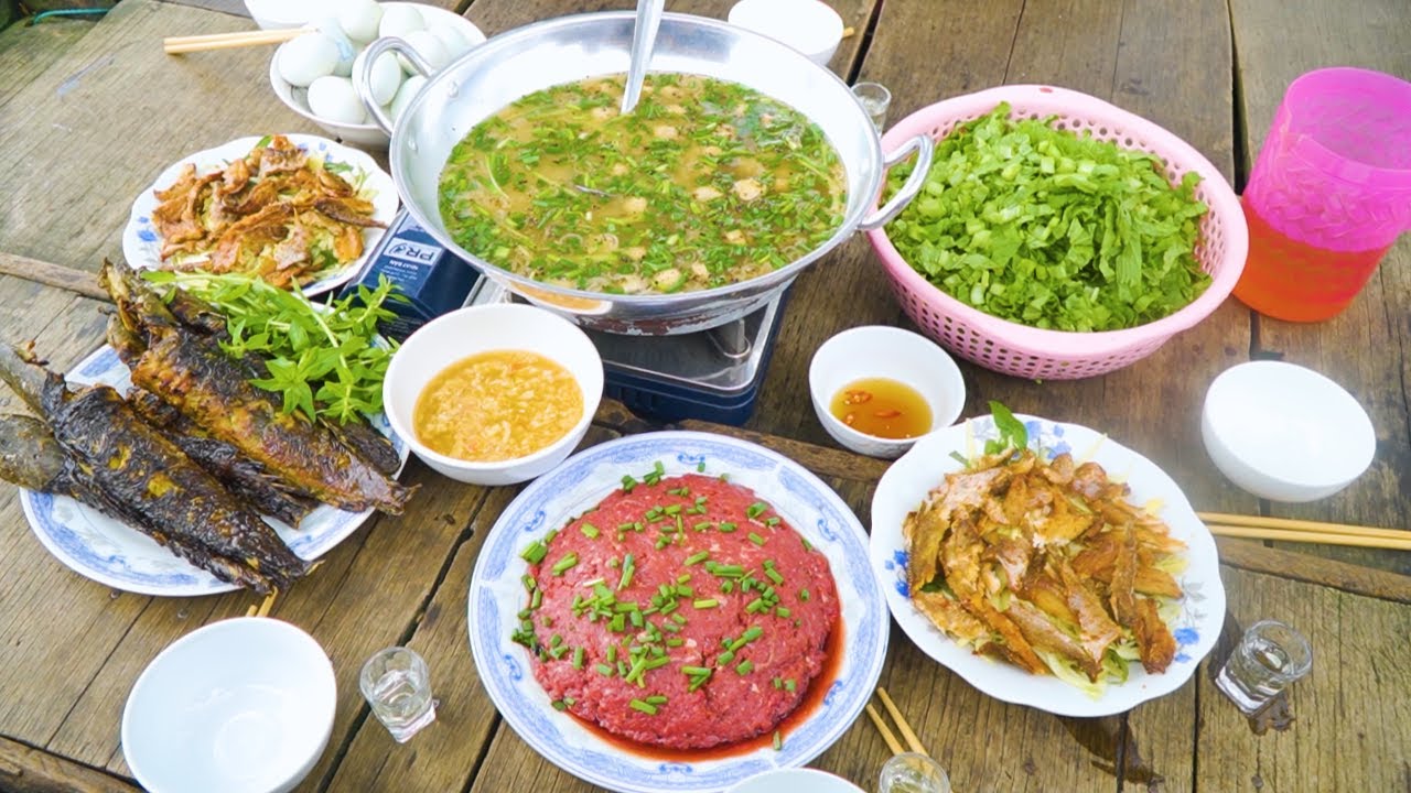 Cháo Cua Đồng, Cá Trê Vàng Nướng 