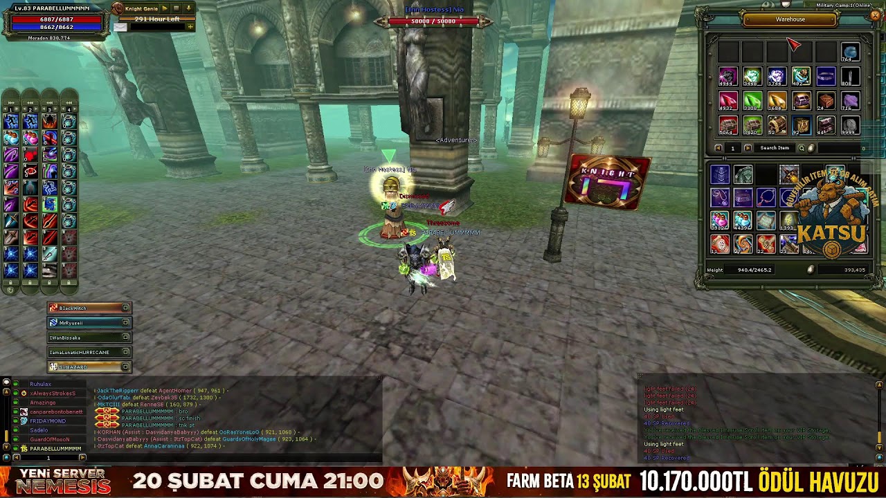 #KO4FUN 🔥İMMORTAL 🔥#KnightOnline 🔥 #PvPServer🔥🏆 PARABELLUMMMMM