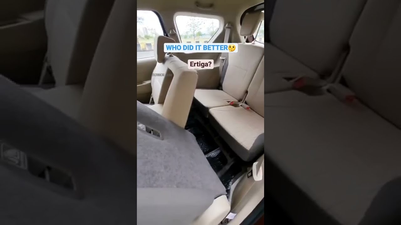 3rd Row Seat Entry. Maruti Suzuki Ertiga vs Kia Carens. 