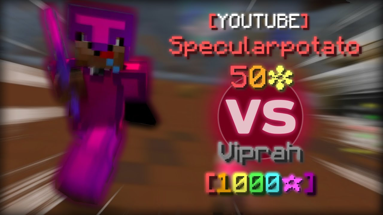 1v1s with Specularpotato (skywars 50 star vs bedwars 1000 star) @Specularpotato