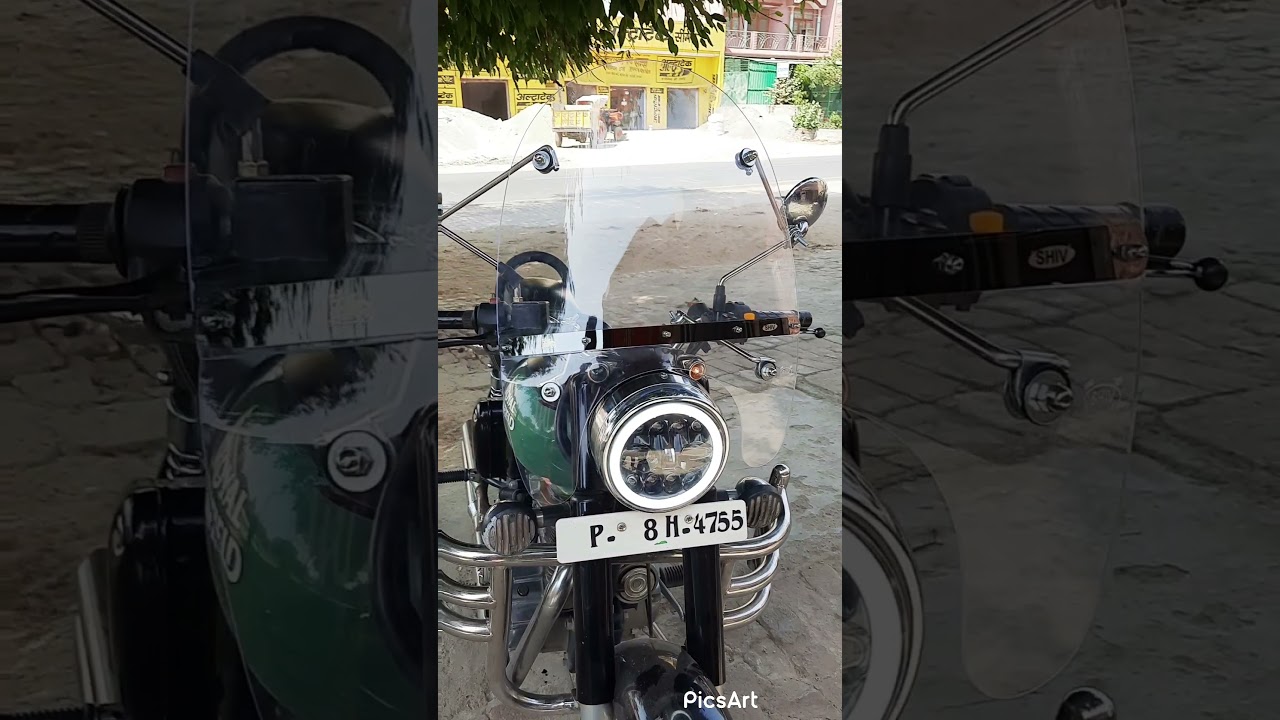 Windshield installation in Classic 350
