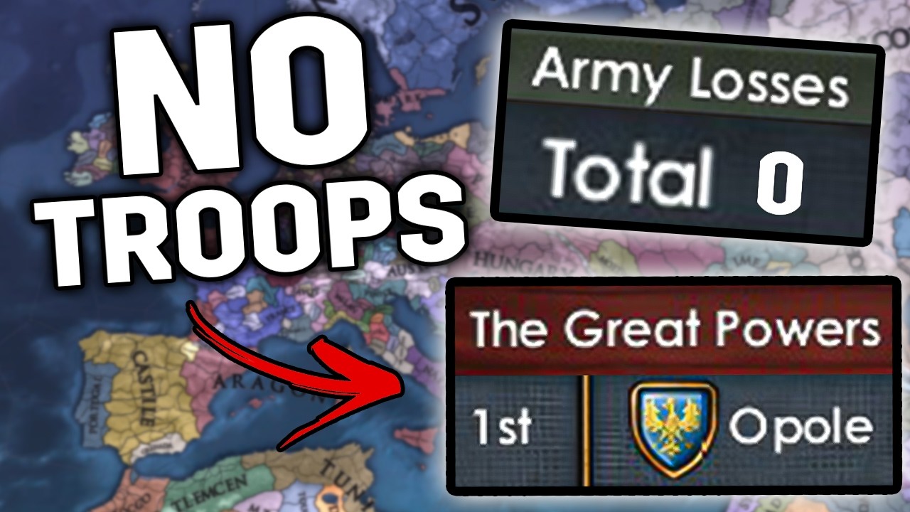 Can I become a GREAT POWER without ANY UNITS?