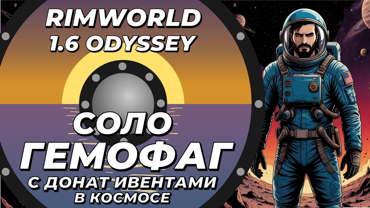 Соло гемофаг осваивает космос с донат ивентами в Rimworld 1.6 Odyssey