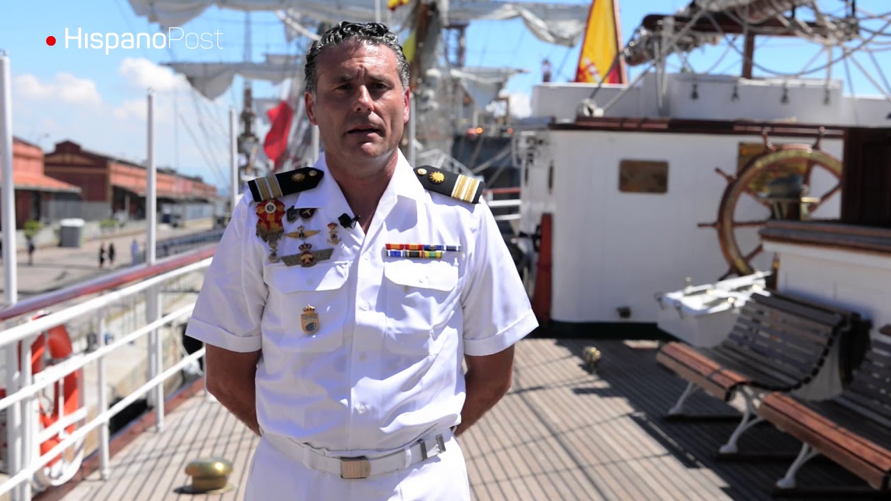 Hispanopost visita el buque-escuela Juan Sebastián de Elcano