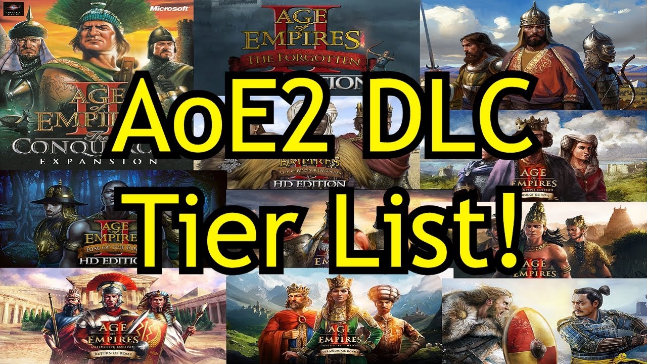 Age of Empires II DLC/Expansion Tier List!