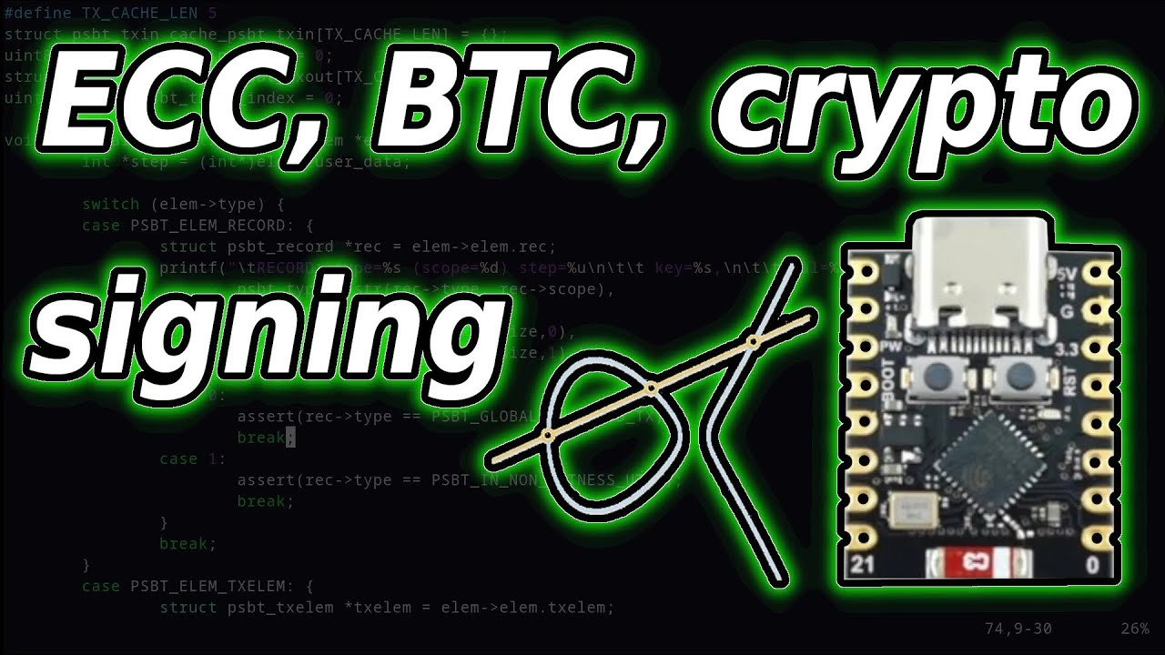 👨‍💻Elliptic Curve Cryptography🔐low level, ubitcoin, cryptocurrency⚡#esp32 #crypto #btc