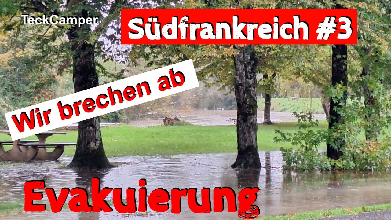 Evakuierung und Reiseabbruch wegen Überschwemmung