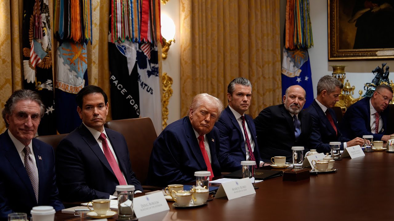 Happening Now: Trump Holds Cabinet Meeting Amid ICE Scrutiny, DHS Funding Battle