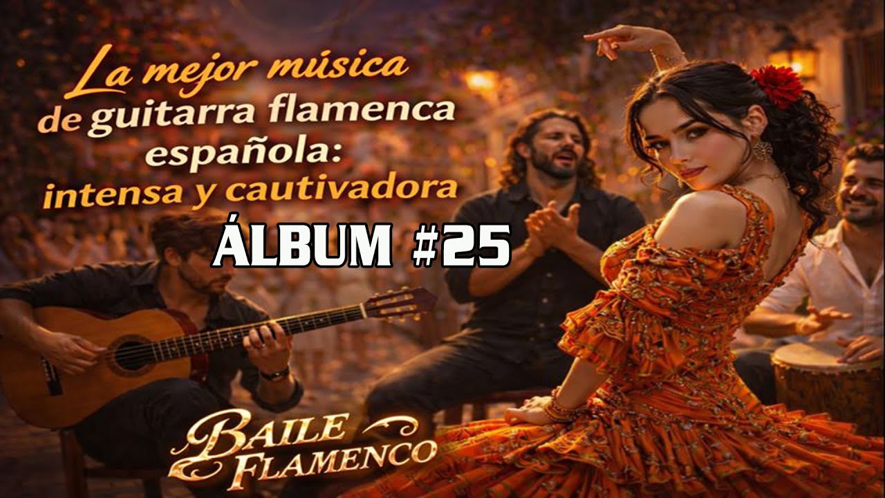 Las mejores piezas para guitarra flamenco N.°25 | Melodías relajantes ardiente del flamenco español