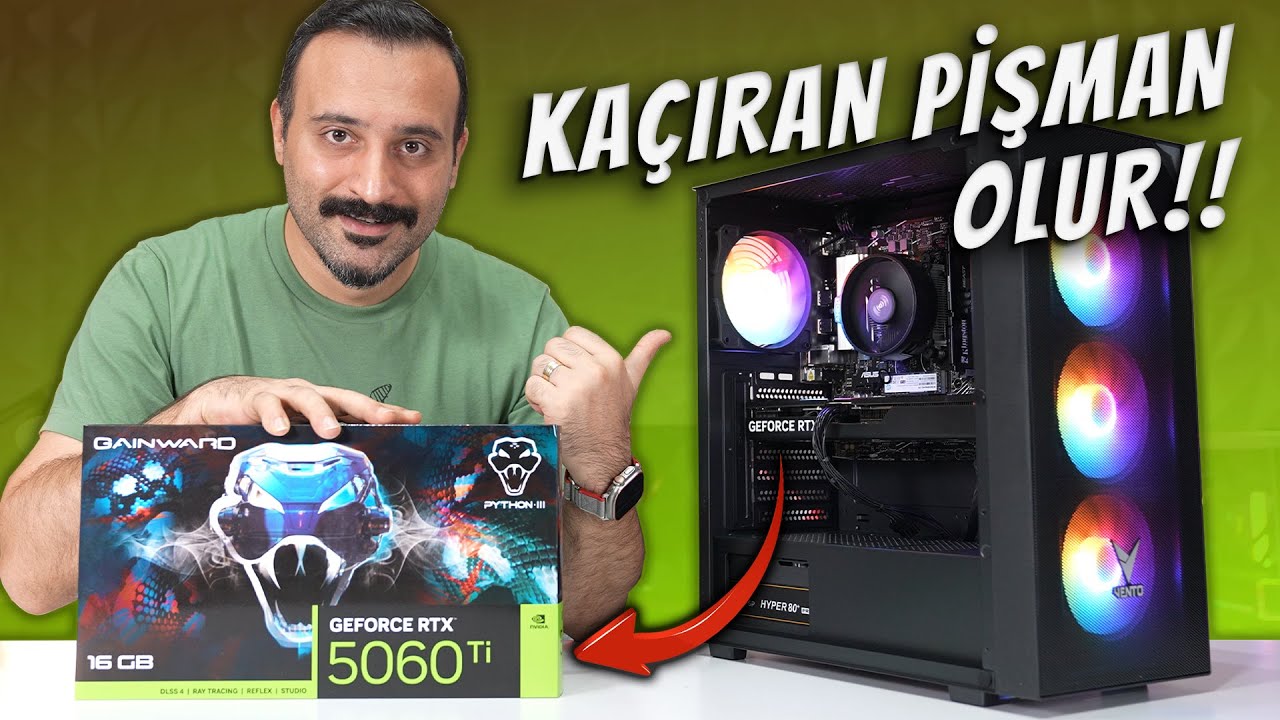FİYAT PERFORMANS ODAKLI RTX 5060 Ti 16GB ve DDR5'li Sistemi