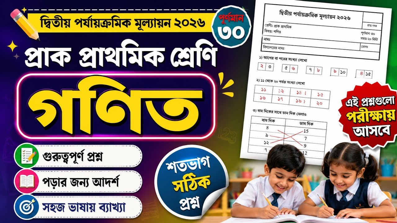 Class PP/Class PP 2nd unit test Math question 2026/Class PP Math 2nd unit test question 2026