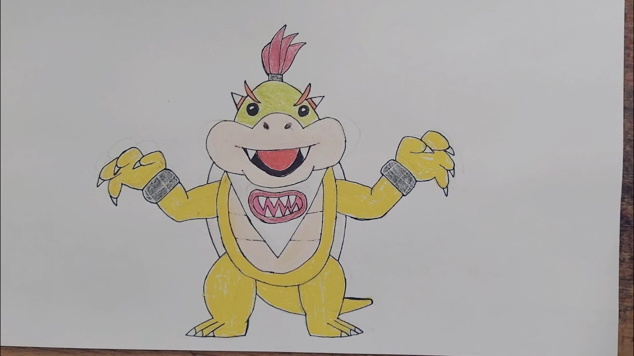 How to draw Bowser Jr from Super Mario Galaxy