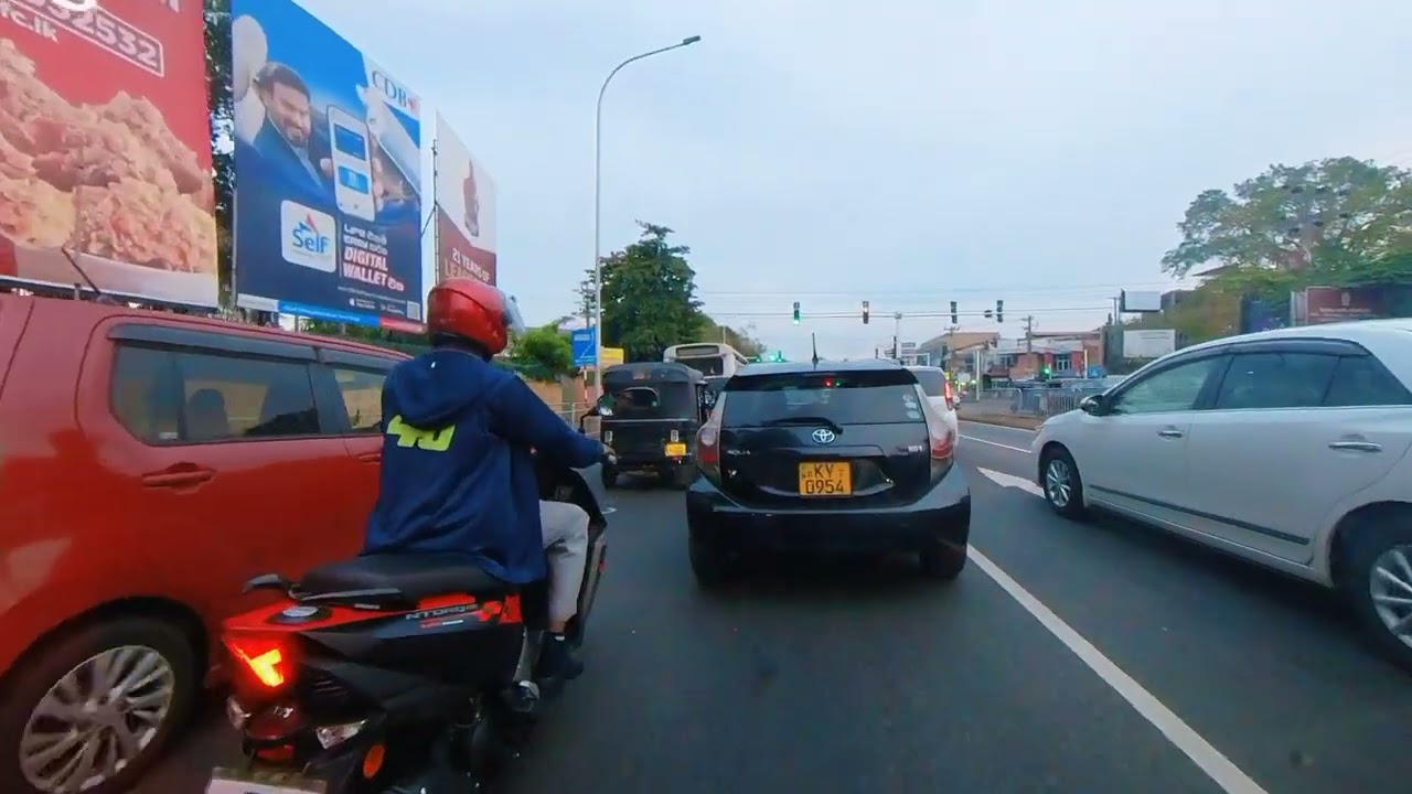 Evening Traffic Drive | Sri Lanka | Silent POV