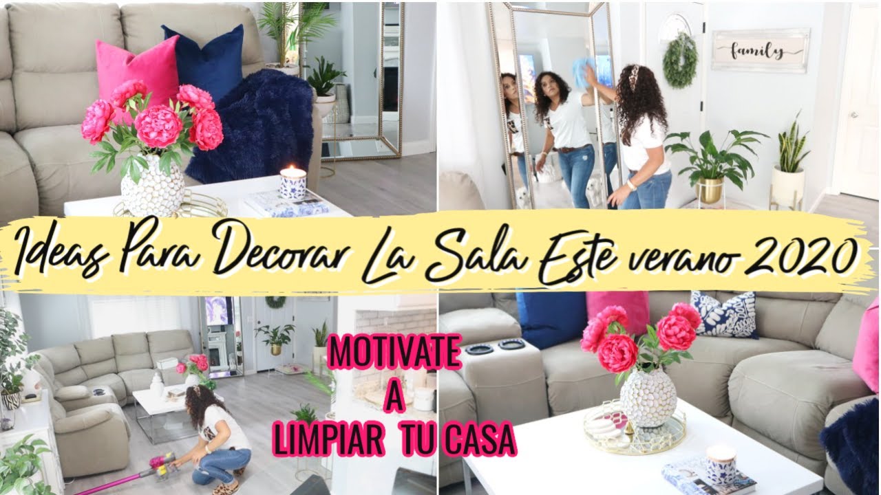 LIMPIA Y DECORA CONMIGO | IDEAS PARA DECORAR LA SALA EN COLOR AZUL |DECORACION 2020 #SILVIAENTUVIDA