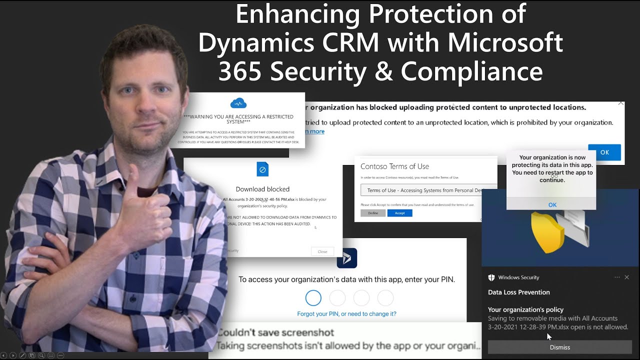 Dynamics CRM Security Enhanced w/ AADP, MCAS, Endpoint DLP, MAM, Sensitivity Labels and more!