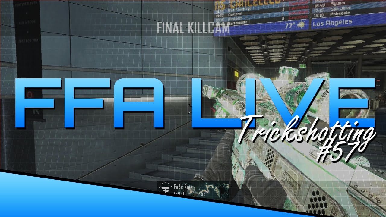 FaZe Rain - FFA TrickShotting LIVE - Episode 57 (BO2)