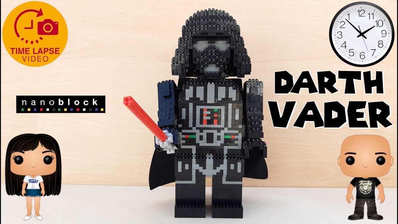 Nanoblock Speed build Darth Vader Star Wars Construcción a gran velocidad time lapse Magic Blocks