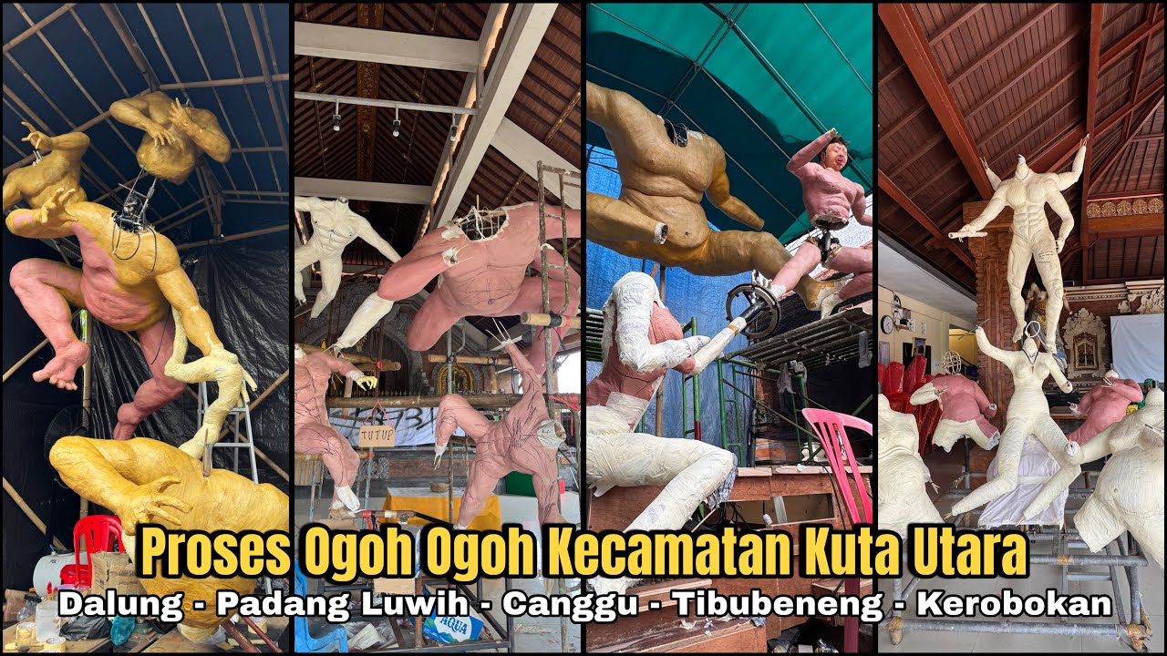 Update Hari Ini !! Proses Ogoh Ogoh Kecamatan Kuta Utara Menjelang H - 1 Bulan Penilaian 