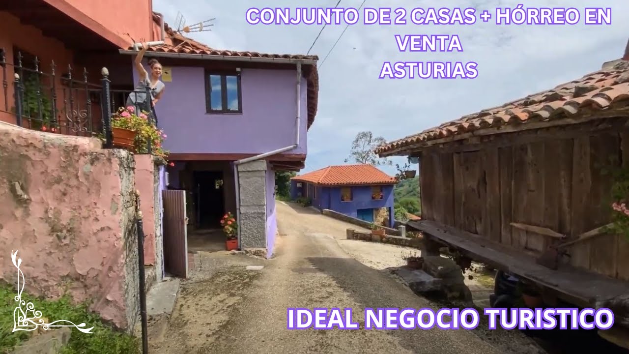 2 casas en venta en Linares, Asturias, Proaza. Con hórreo incluido y jardín  *187.000€*#asturias 🏡🏡