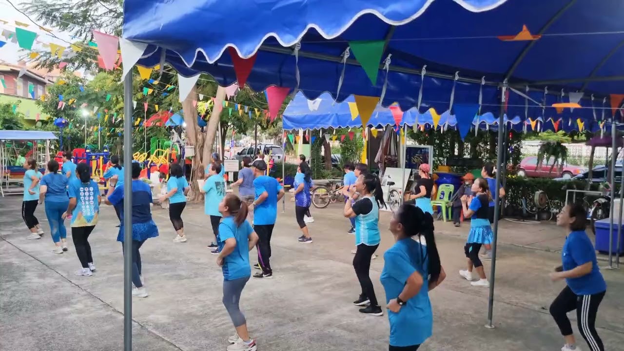 แอโรบิคชุมชนหมู่บ้านศิริชัย เขตบางเขน โดยครูจ๋า