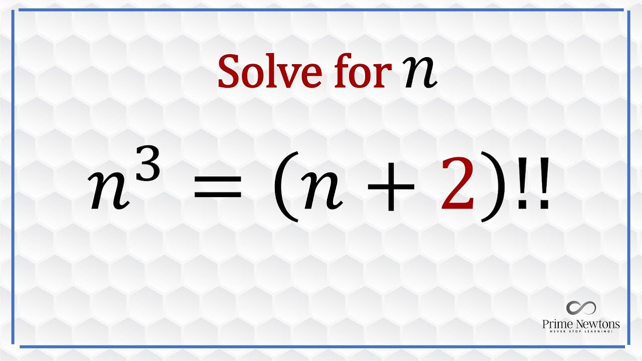 n^3 = (n+2)!!