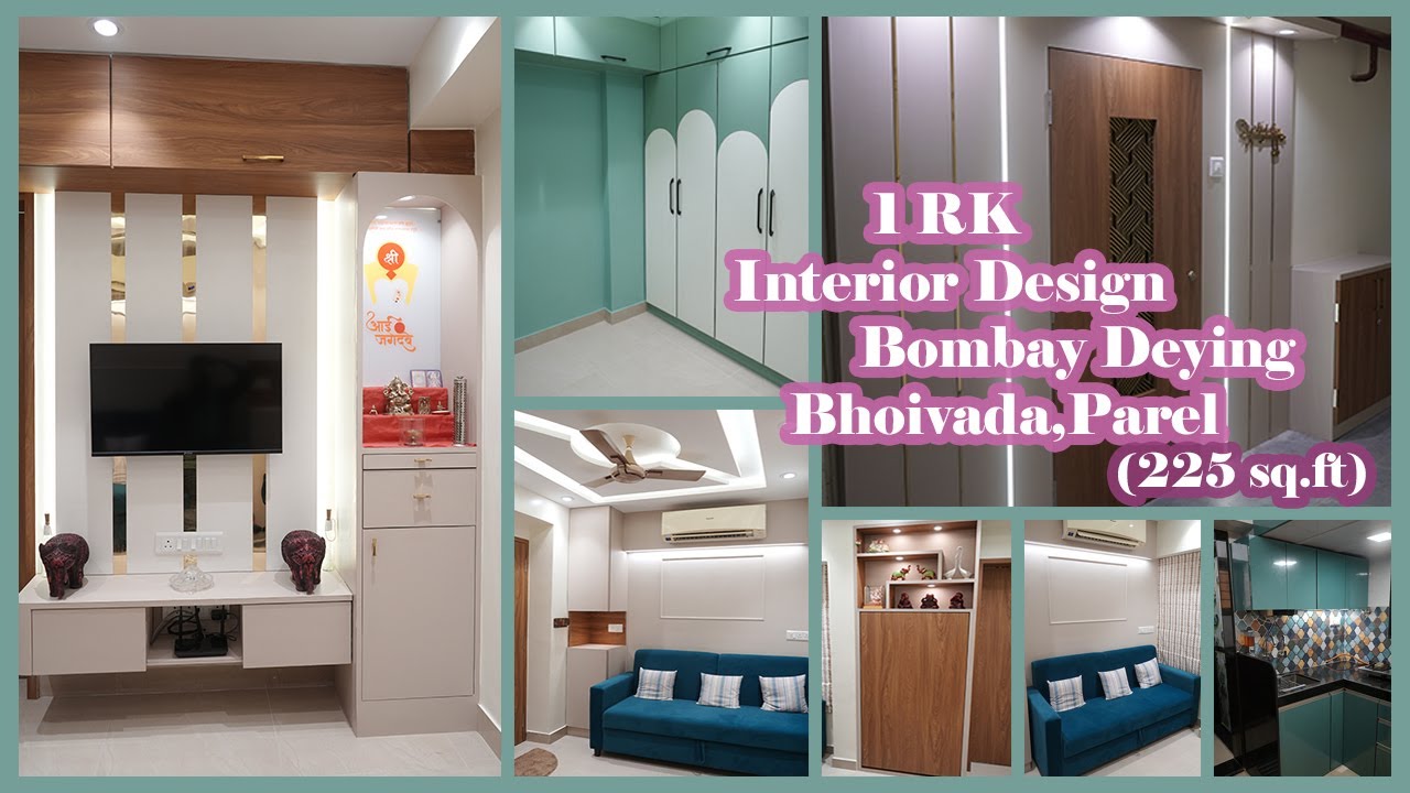 1 RK Interior design |225 sq.ft |Bombay Dyeing |Bhoiwada-parel | 1rk Converted to 1bhk |2024.