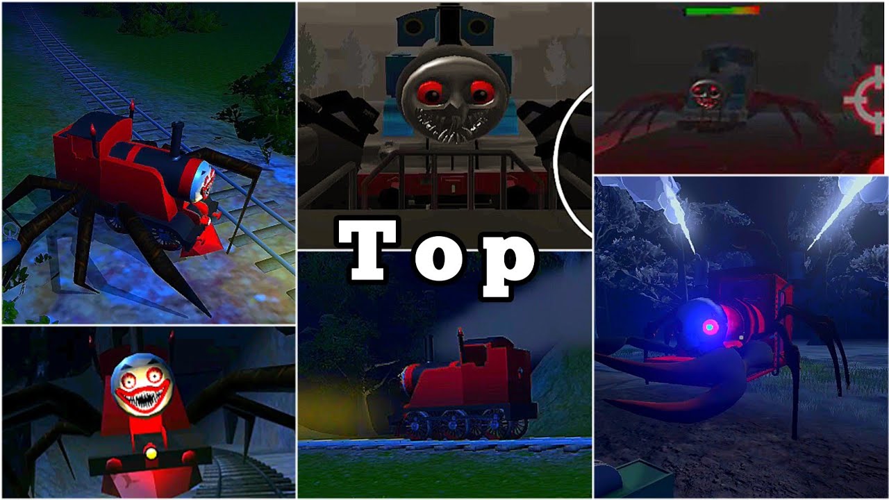 Top 3 Choo Choo Charles mobile and Cursed Thomas, Best Spider Train games