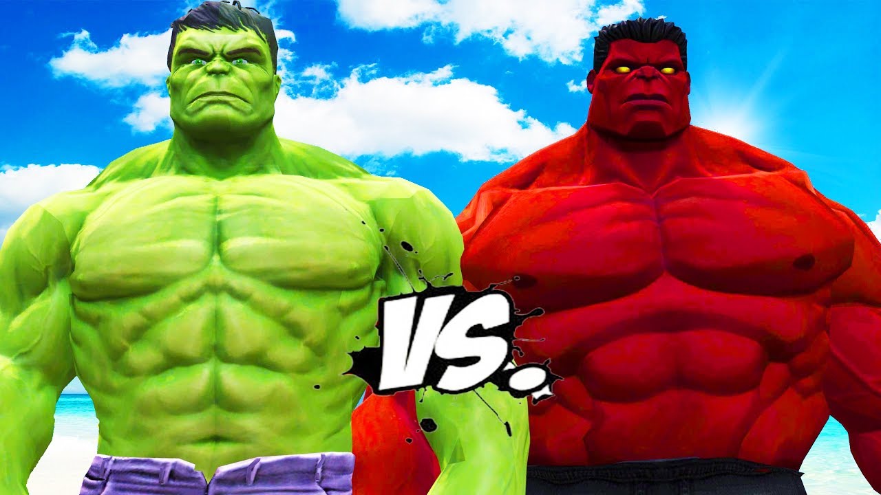BIG HULK VS BIG RED HULK - EPIC BATTLE