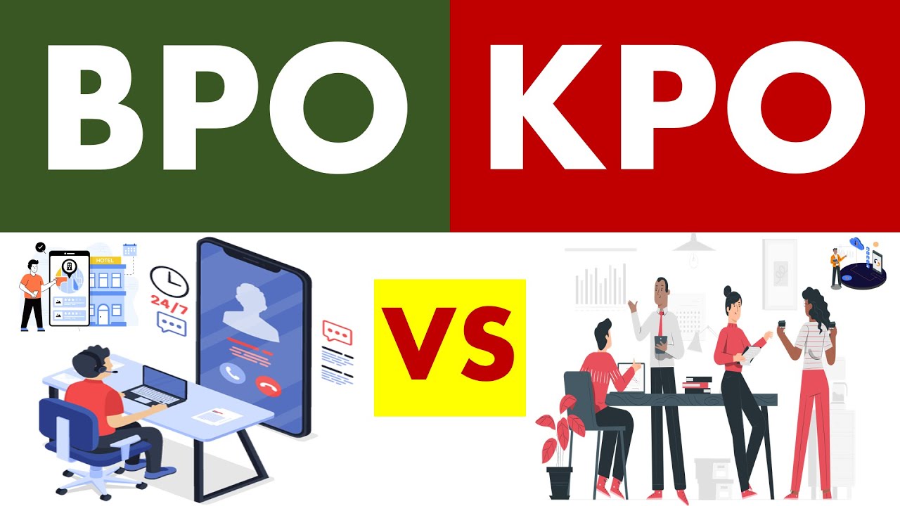 Differences between Business Process Outsourcing (BPO) and Knowledge Process Outsourcing (KPO).