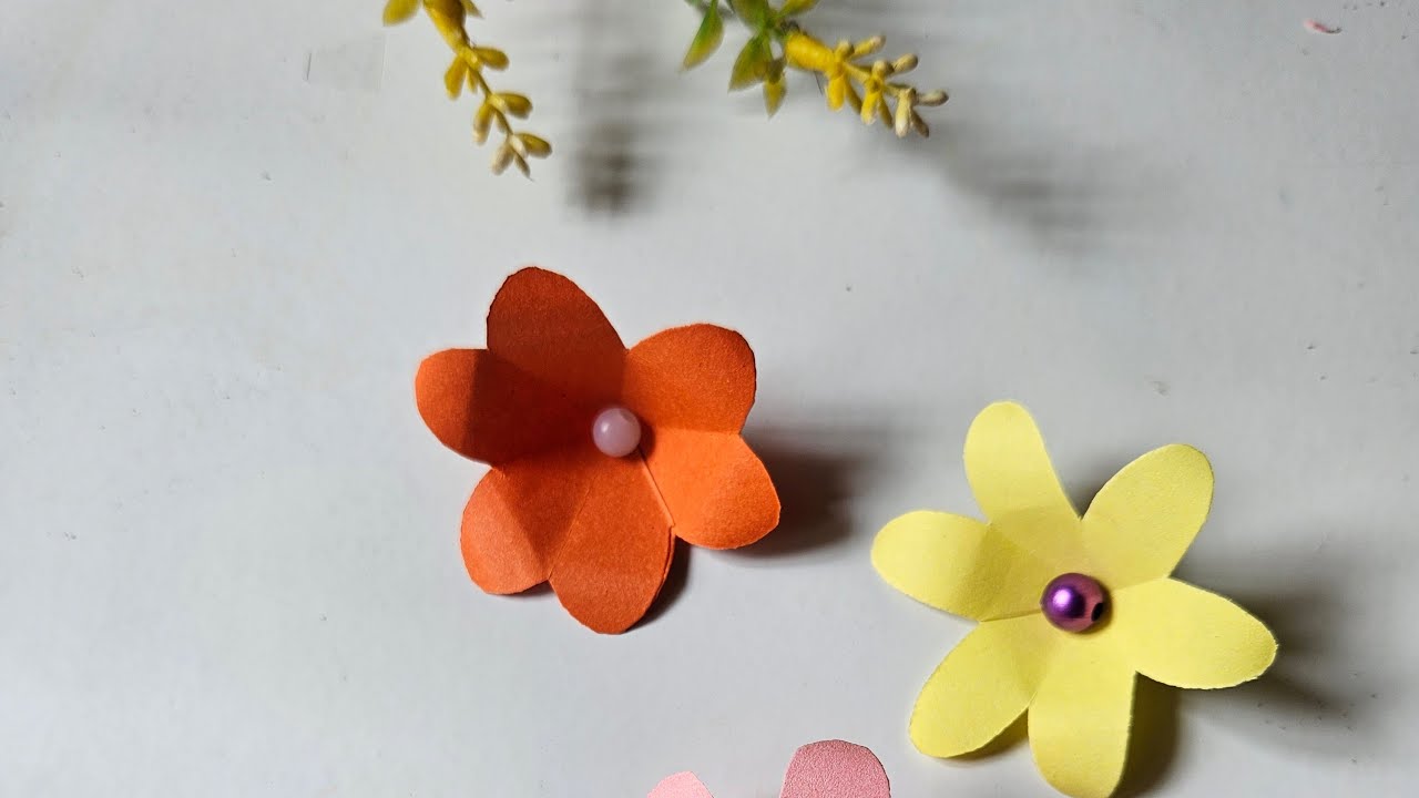 Easy Paper Flower Making Live | Beautiful 3D Paper Flowers | DIY Craft |