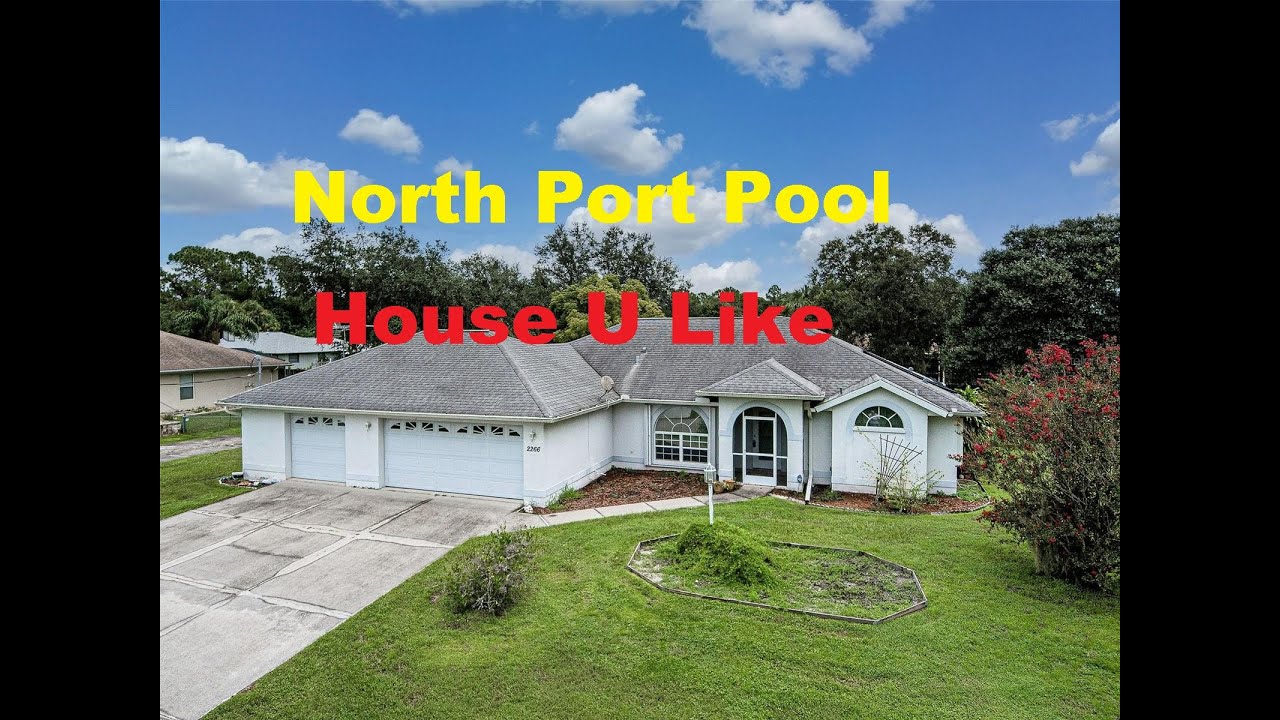 #NORTH PORT FLORIDA NEWER HOME SIZED FOR FAMILY+ SUPER SIZED 3 CAR GARAGE & LARGE LOT 4 you Doreen