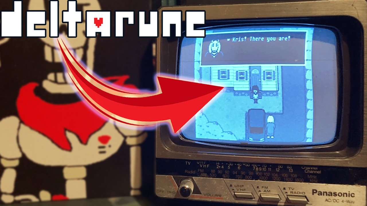 What DELTARUNE Looks Like on a 1984 Black & White TV (PC)!