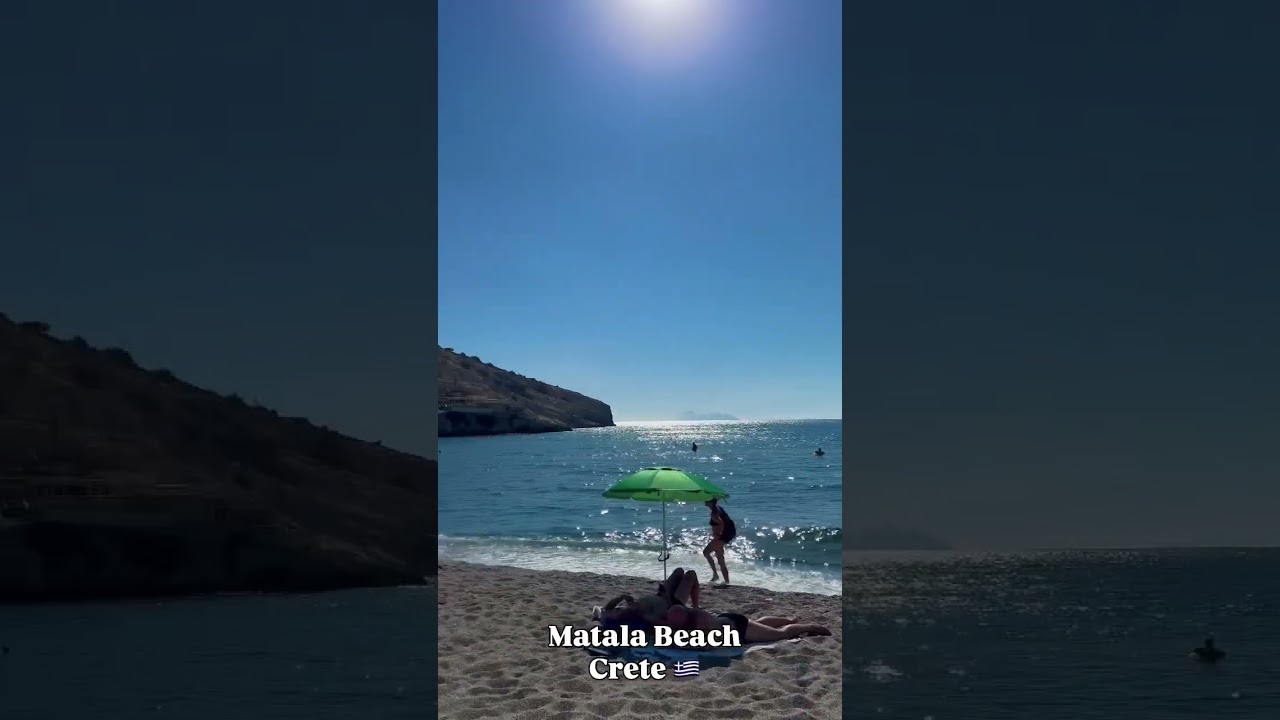 Matala Beach &bull; Crete 🇬🇷 #crete #greece #matala #travel