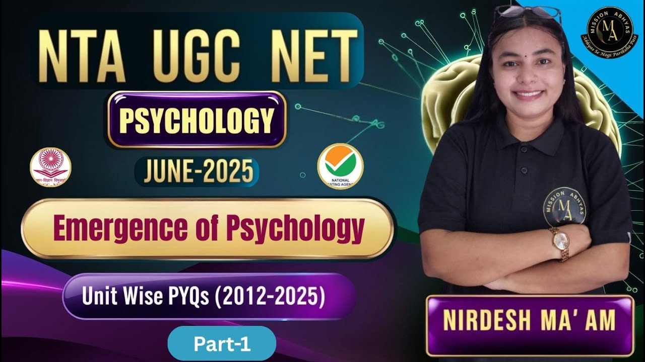 😱UGC NET June 2025 Psychology | Unit Wise Pyq ( 2012 - 2025 ) | Unit - 10 | PART -1 | by Nrdesh maam