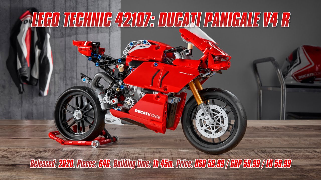 LEGO Technic 42107: Ducati Panigale V4 R: In-depth Review, Speed Build & Parts List [4K]