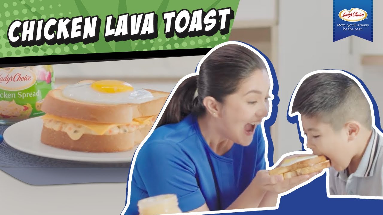 Chicken Lava Toast with Dimples and Alonzo
