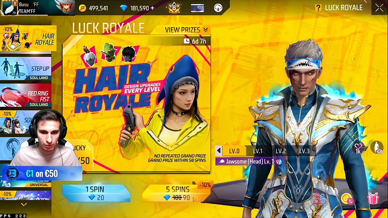 Busu Sparge Diamante la Hair Royale!
