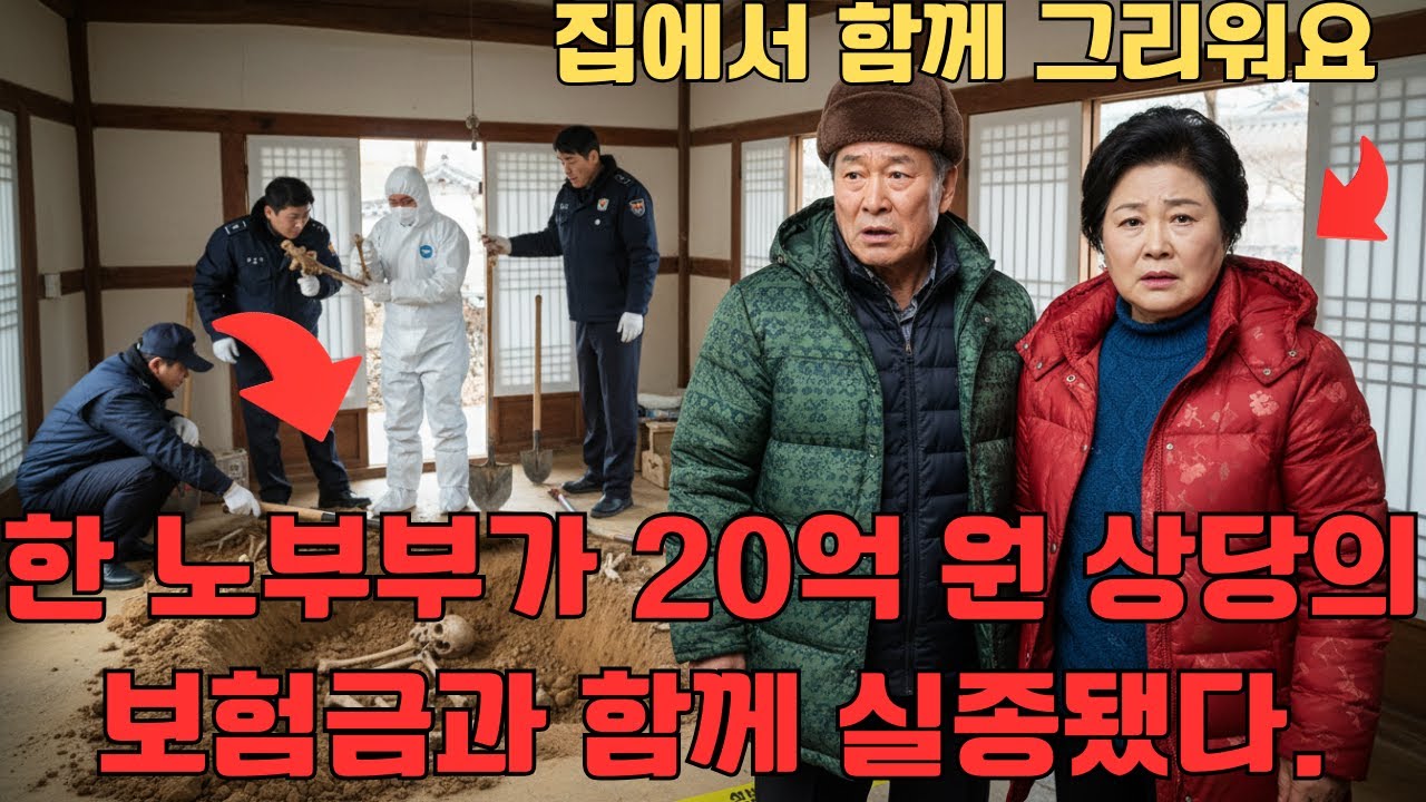 20억 보험금과 함께 사라진 70대 부부, 3년 뒤 거실 바닥 아래서 발견된 진실