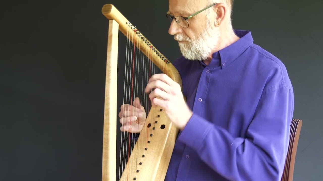 Rosemarkie  gut-strung Pictish Harp.  Bill Taylor plays his improvisation.