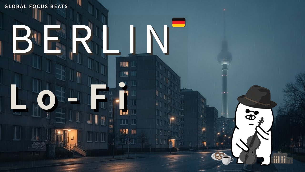 Minimal Lofi: Berlin Night Rain | Deep Work & Study Music (2Hour+)