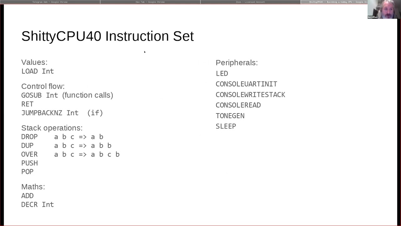 Ben Clifford  - Build a hobby CPU with the TinyFPGA BX