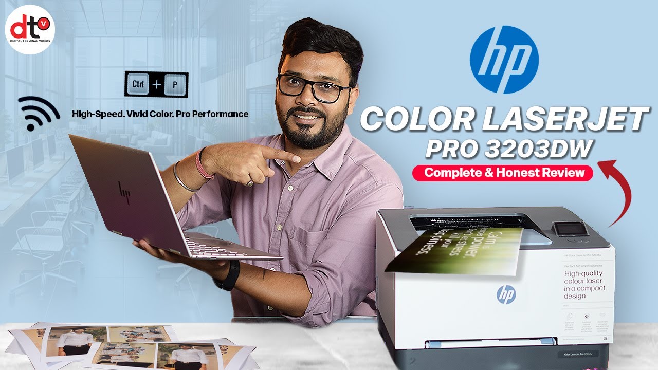 Мощное и эффективное решение для печати: HP Color LaserJet Pro 3203dw. Полный обзор 2024 | Hindi