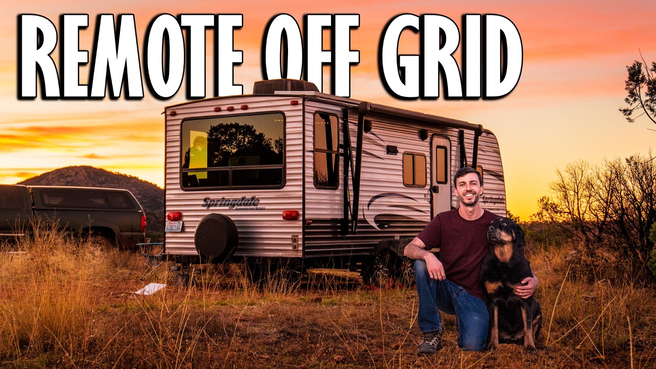 Off-Grid Life in Arizona's Remote Foothills - RV Living