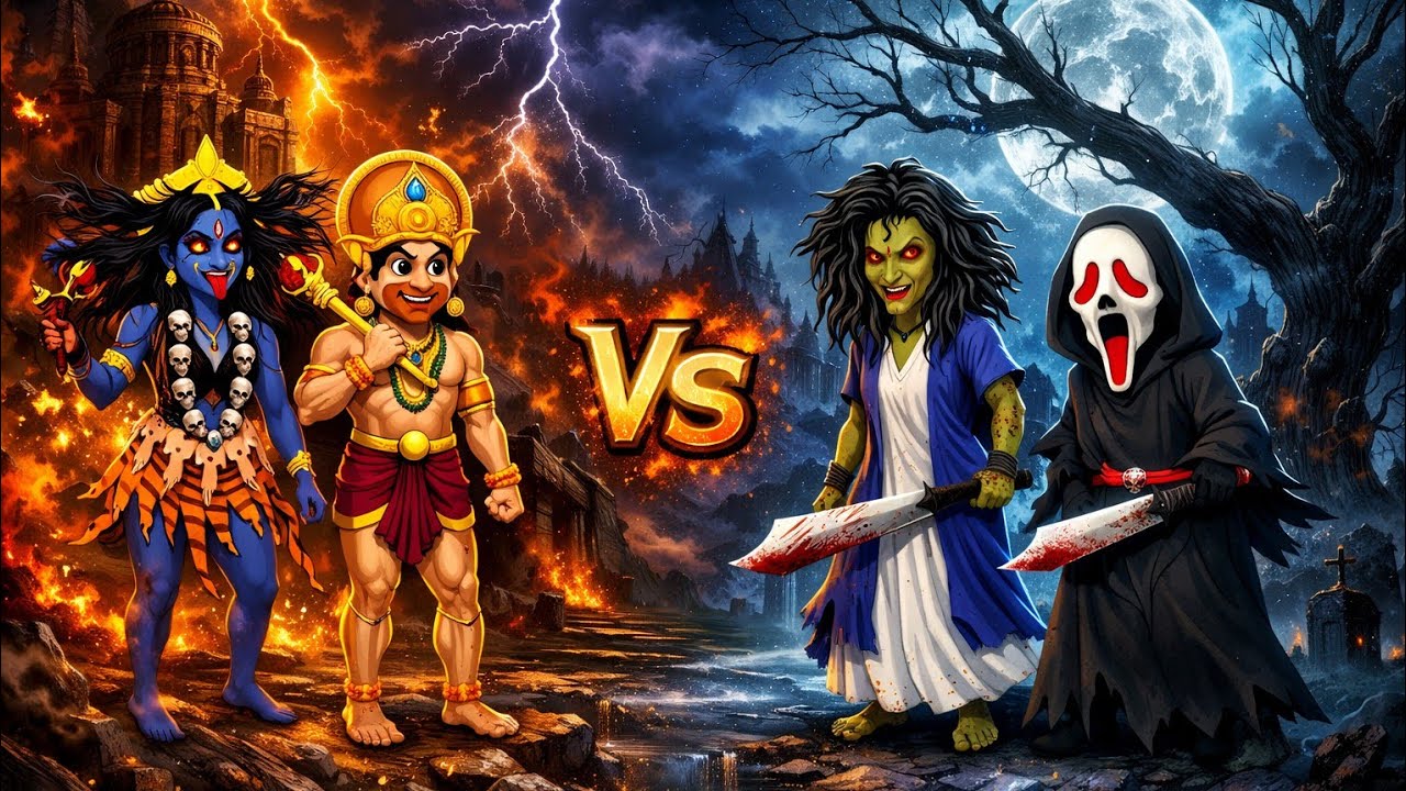 রাক্ষস বনাম দেবতা।। Rakkosh VS Debota।। Bangla Horror Cartoon।।😱☠️🧞‍♂️ #banglebhutergolpo 