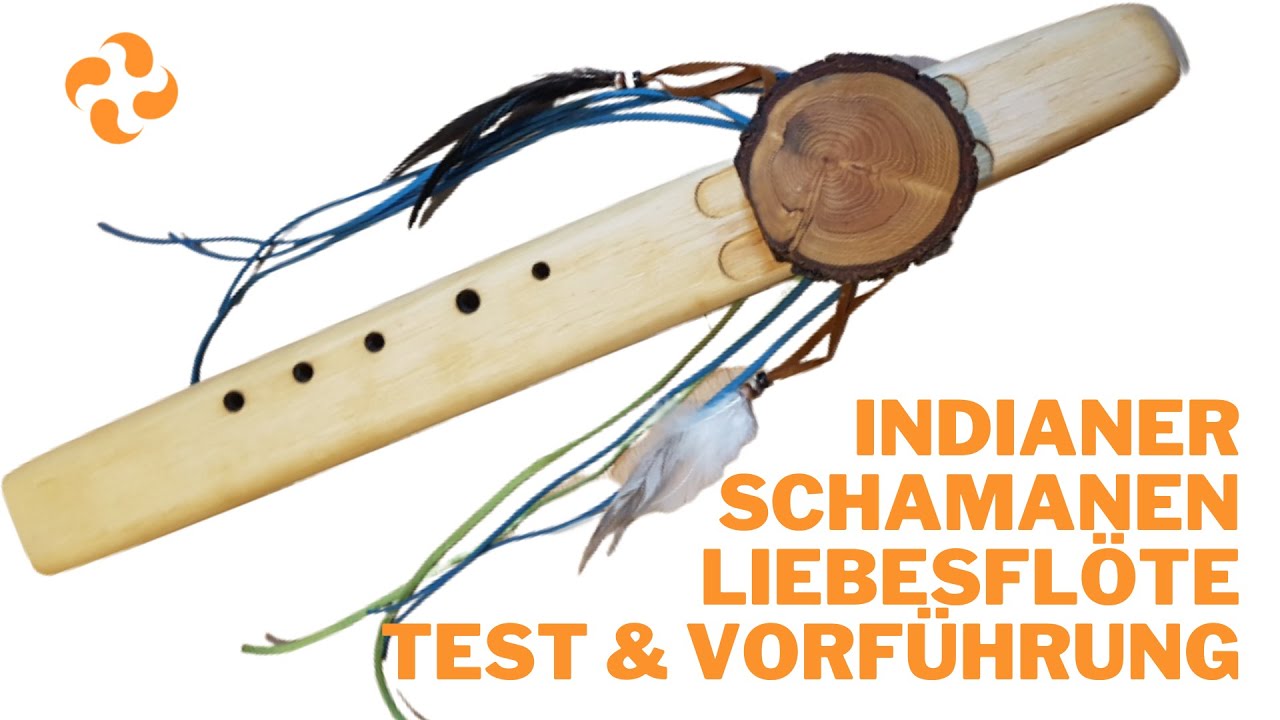 Indianer-, Schamanen-, oder Liebesflöte. Test & Vorführung einer Doppelrohr Ahornholz Flöte Note Gis