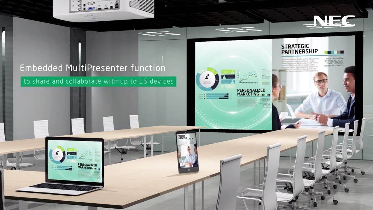 NEC ME Series Projectors for Meeting Rooms & Conferencing