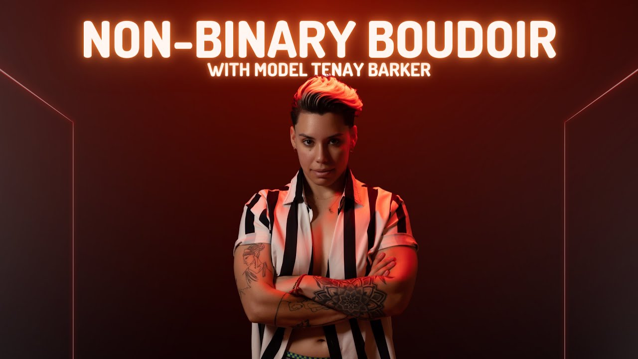 A non-binary model tries boudoir for the first time