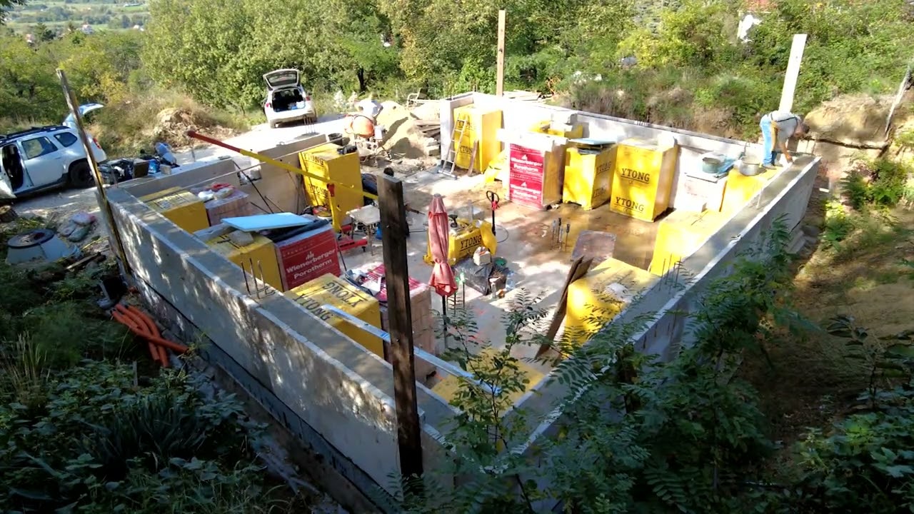 Építem a házam 31 rész közbülső koszorú betonozása