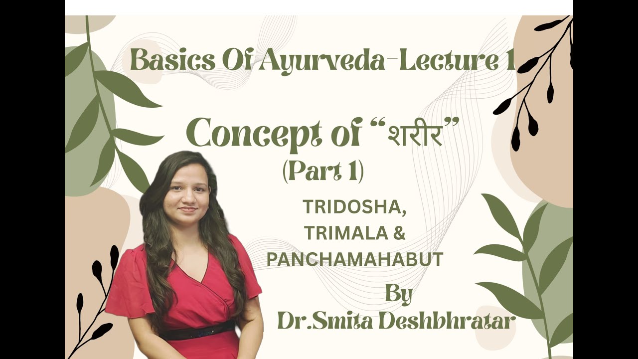 Basics Of Ayurveda - Lecture 1 (Concept of SHARIR - Part 1)