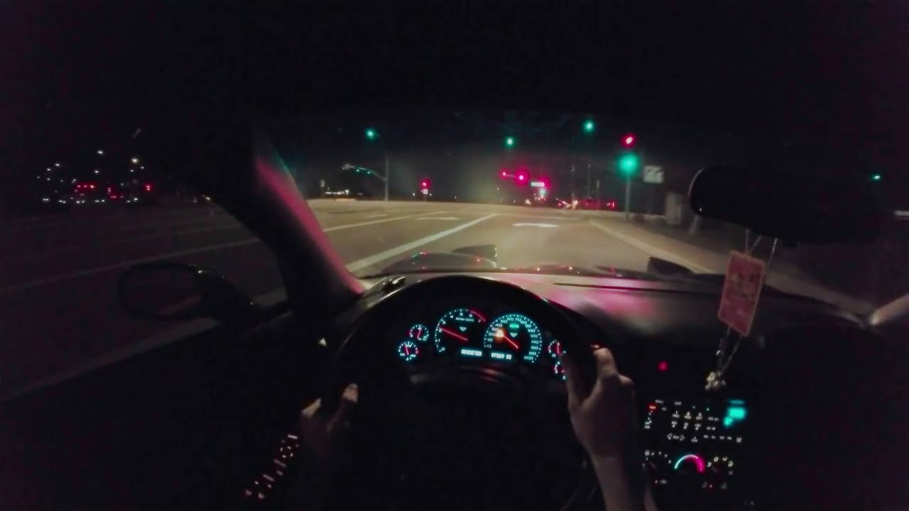 POV Nighttime Food Run | Loud C5 Corvette